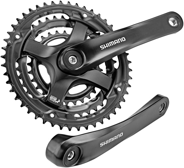 Shimano Shimano FC-TY501 Kurbelgarnitur 6/7/8-fach 48-38-28 Zähne schwarz &vert; 2025 Sonderangebot