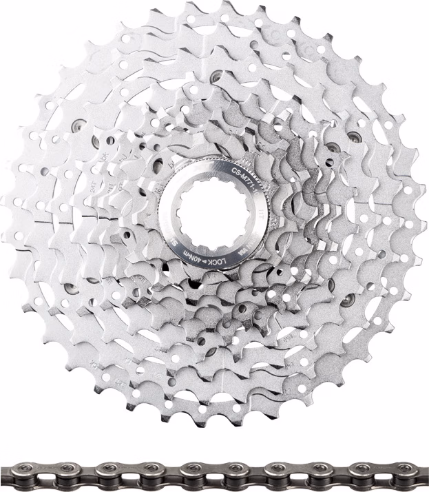 Shimano XT Kassette CS-M771-10 + Kette CN-HG95 10-fach Verschleißset Hotsell