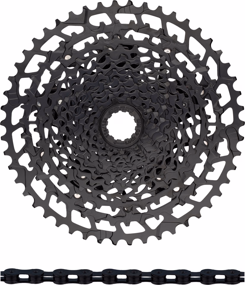 SRAM NX Eagle PG-1230 Kassette + Eagle Kette 12-fach Verschleißset Exklusive Angebote