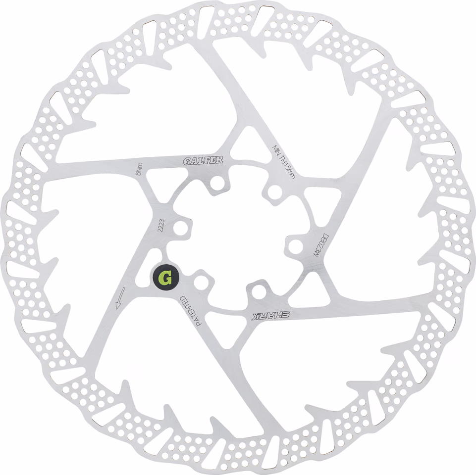 GALFER Fixed Disc Shark 2 mm MTB 6-Loch Bremsscheibe