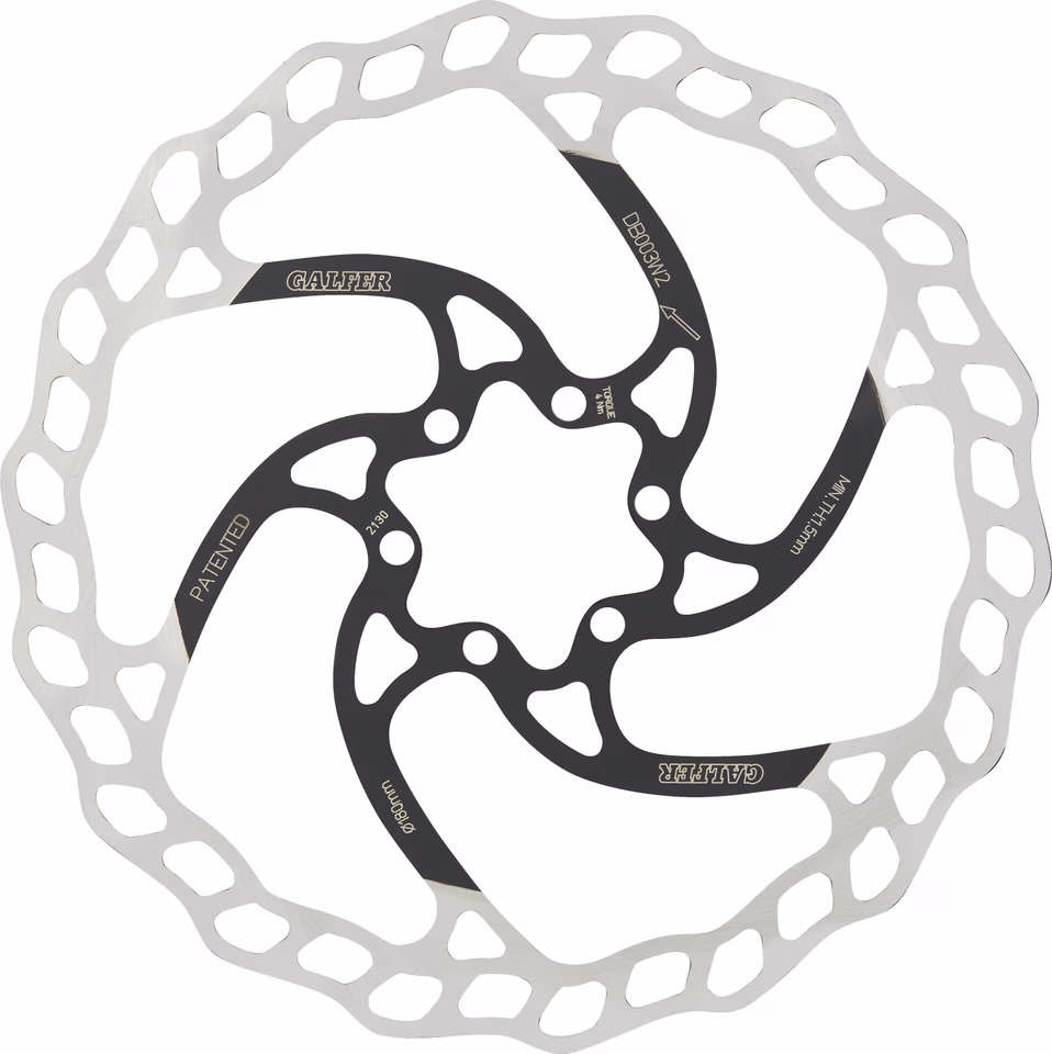 GALFER Fixed Disc Wave 2 mm MTB 6-Loch Bremsscheibe Riesige Ersparnisse