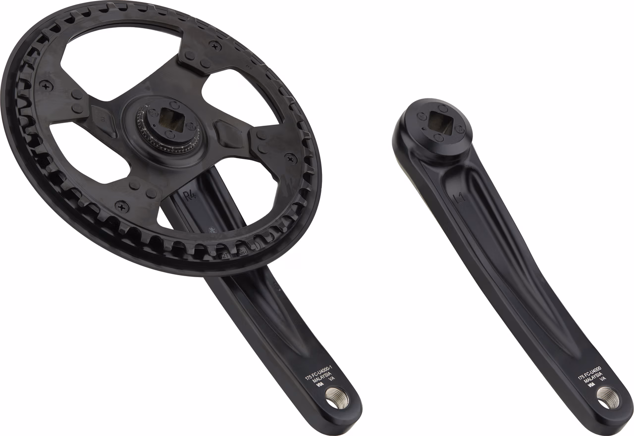 Shimano CUES Kurbelgarnitur FC-U4000-1 Vierkant mit Kettenschutzring Letzte 3 Tage