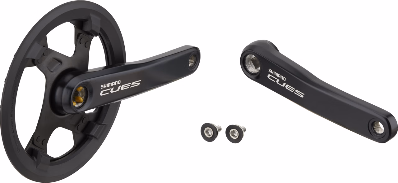 Shimano CUES Kurbelgarnitur FC-U4000-1 Vierkant mit Kettenschutzring Letzte 3 Tage