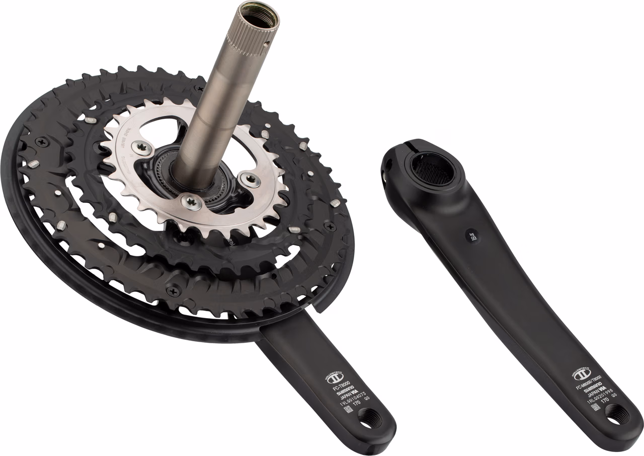 Shimano XT Kurbelgarnitur FC-T8000 Hollowtech II mit Kettenschutzring 2025